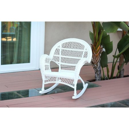 PROPATION Santa Maria White Rocker Wicker Chair PR1081386